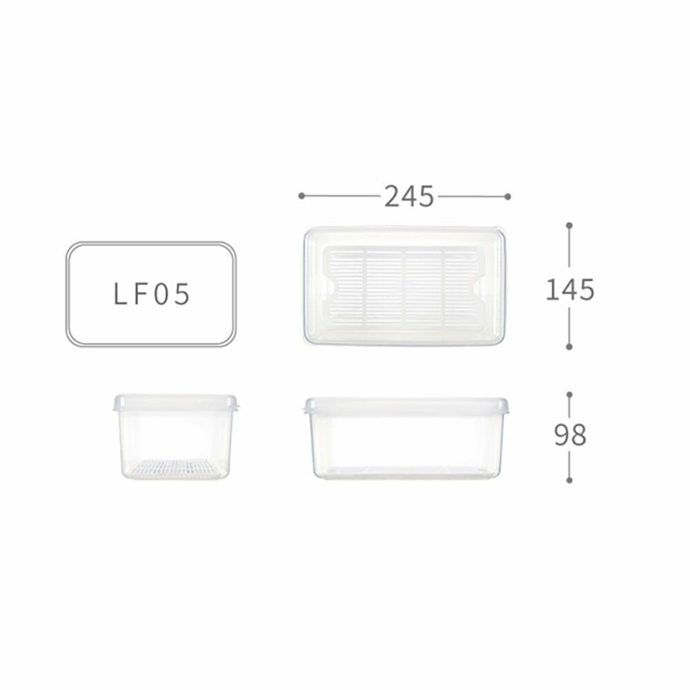 聯府 名廚5號長型保鮮盒 LF-05 2.6L-圖片-3