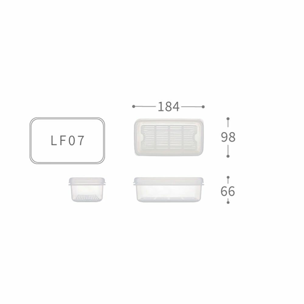 聯府 名廚7號長型保鮮盒 LF-07 0.8L-thumb