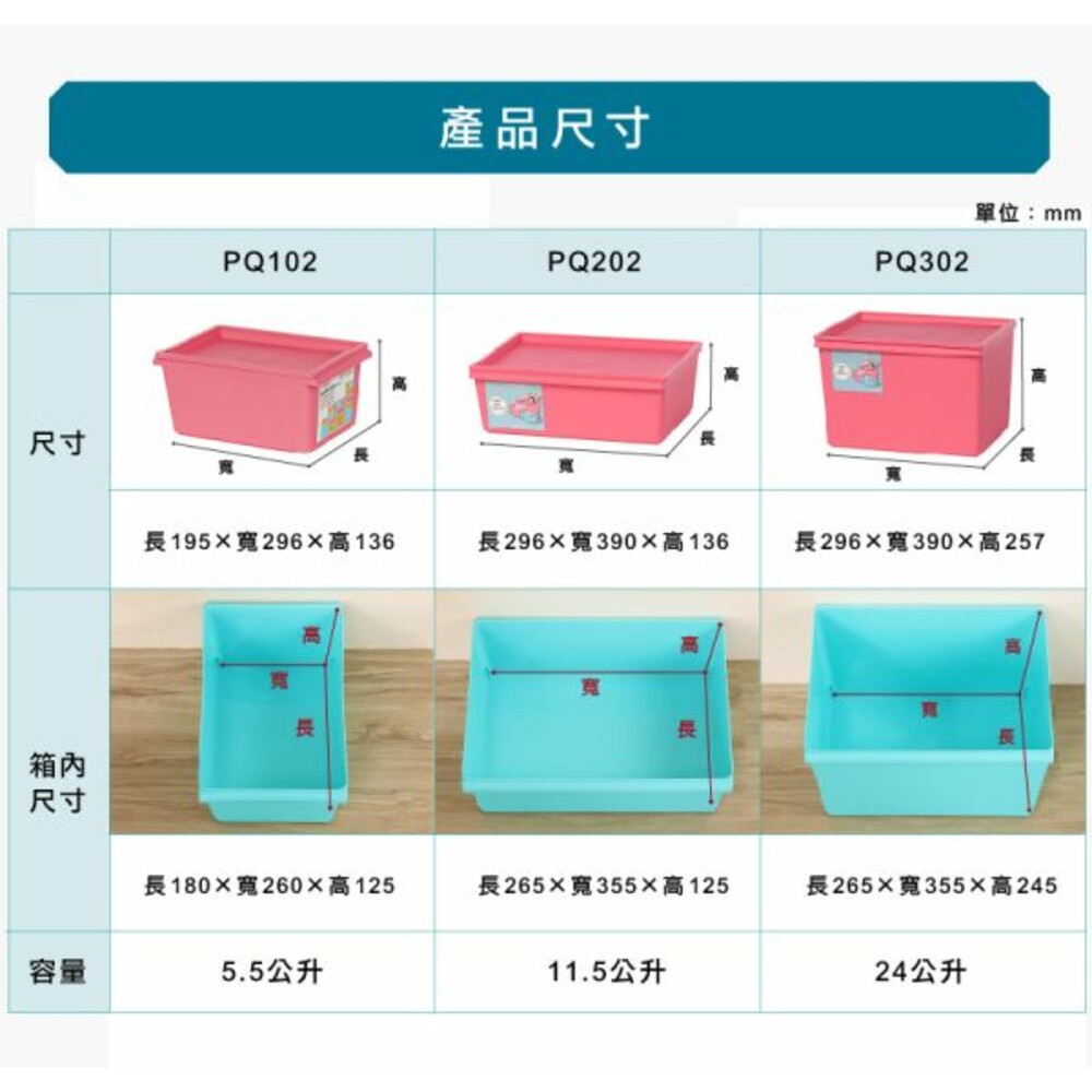 KEYWAY 家樂PQ-202收納盒(附蓋)11.5L/玩具收納盒