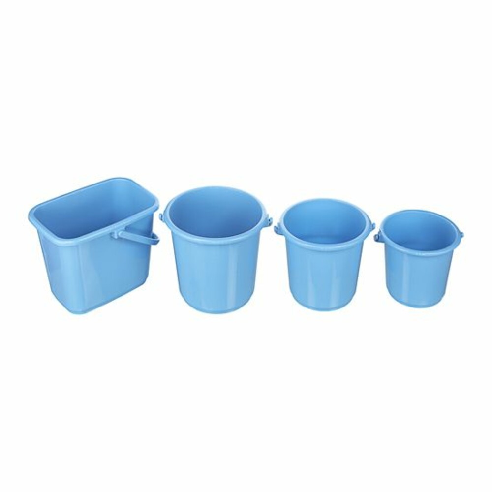 聯府 舒適10L圓型水桶(藍) WA101-圖片-1