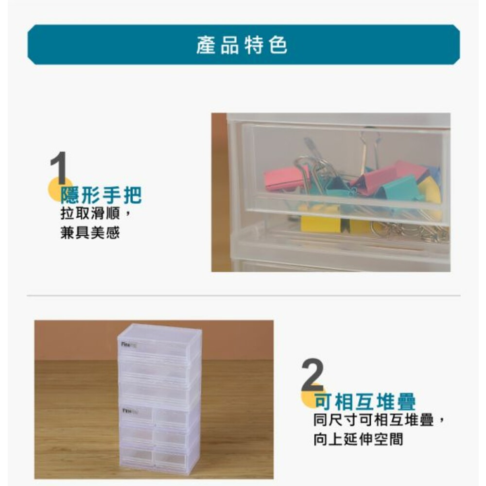聯府 MINI三層盒(S)-3小抽 DS3003-thumb