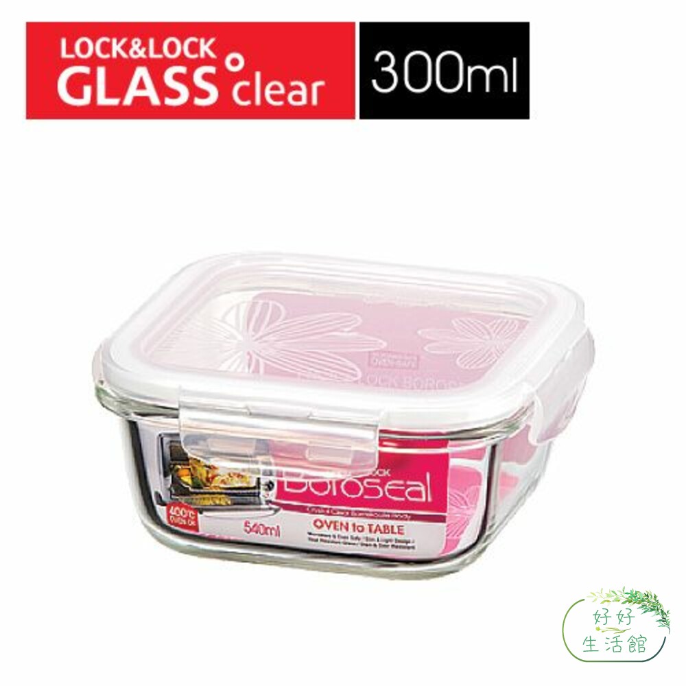 樂扣樂扣第三代耐熱玻璃保鮮盒/正方形/300ml(LLG203)-thumb