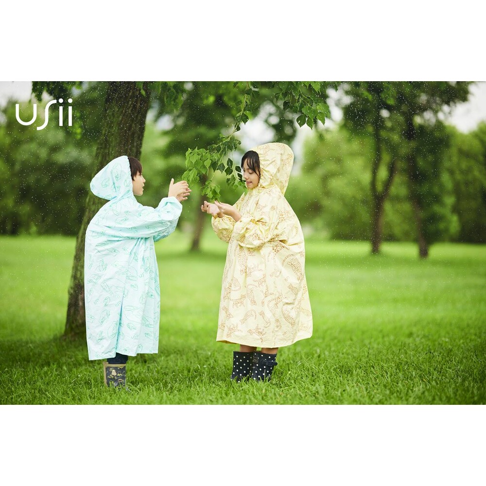 USii 高透氣排汗雨衣兒童印花款 石虎/樹蛙  輕便雨衣 封面照片